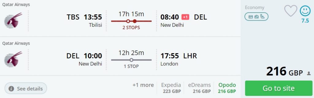 tbilisi new delhi london