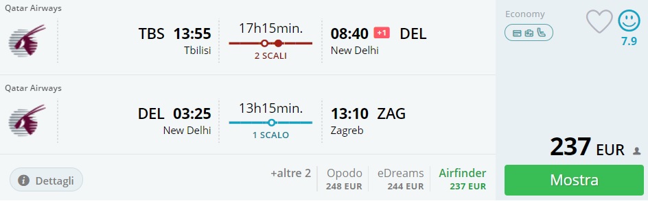 tbilisi new delhi zagreb