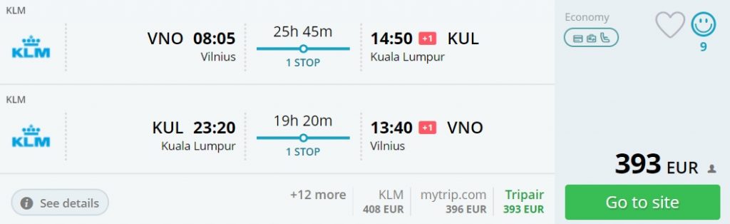 vilnius kuala lumpur