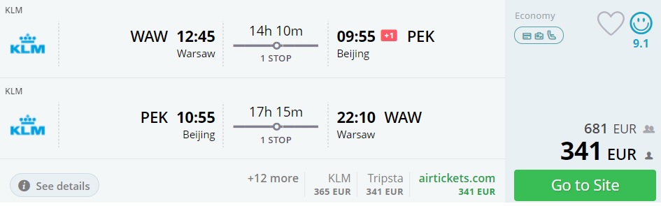 warsaw beijing china