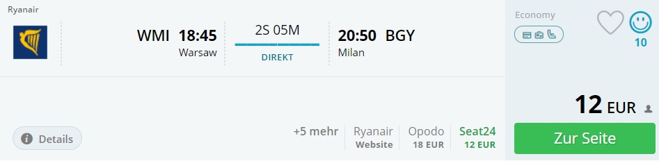 warsaw milan