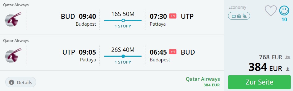 cheap flights budapest pattaya thailand