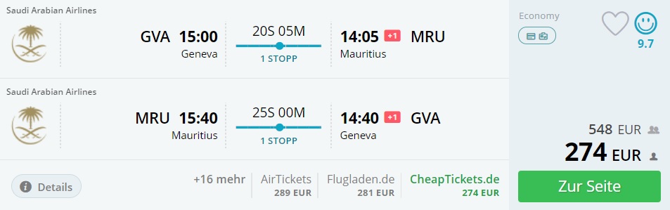 cheap flights geneva mauritius