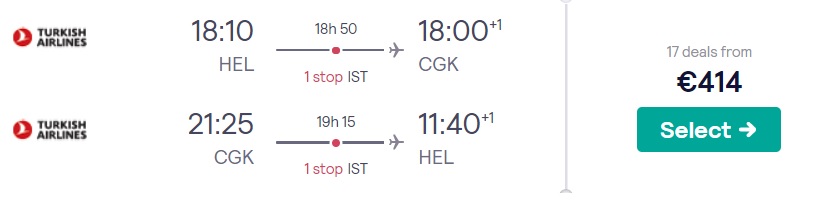 cheap flights helsinki indonesia