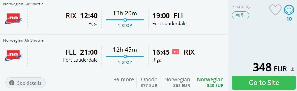 cheap flights riga miami us