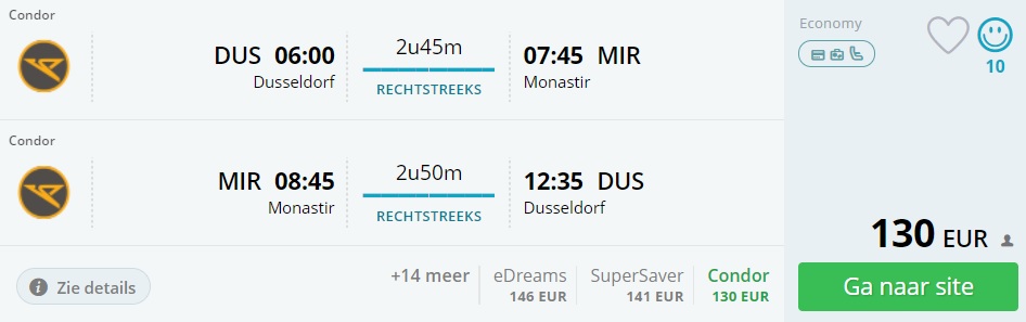direct flights to tunisia from dusseldorf germany