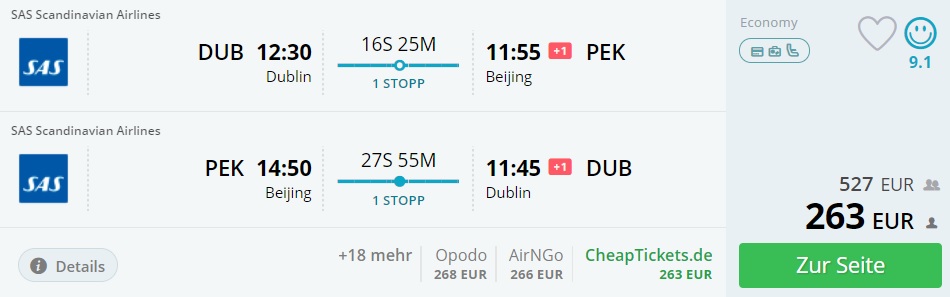 dublin beijing