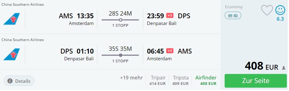flights amsterdam bali