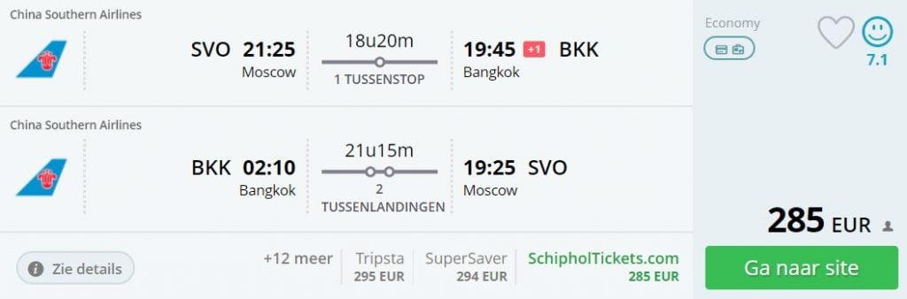 moscow bangkok thailand