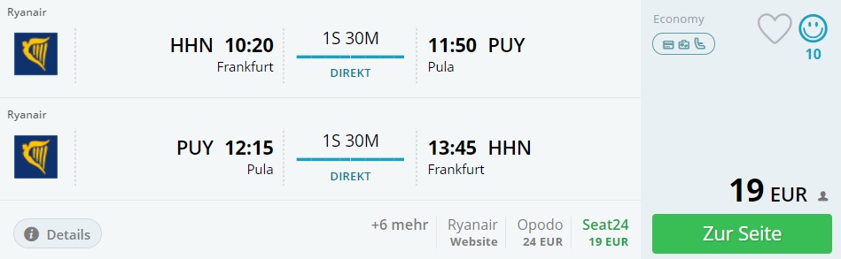 spring cheap flights to croatia from frankfurt