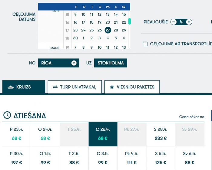 tallink spring sale