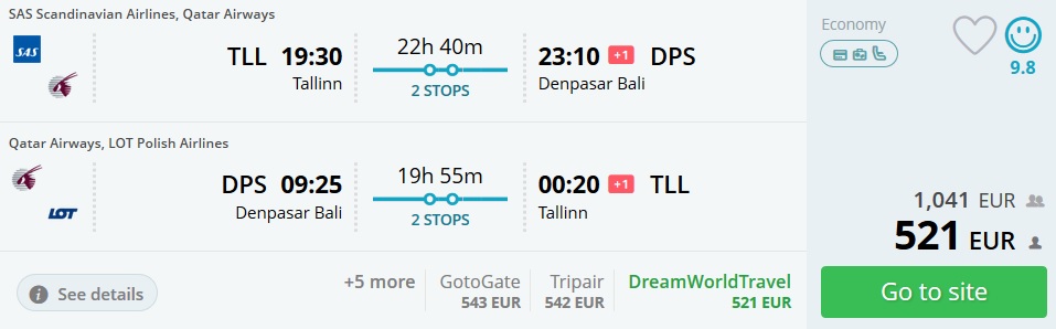 tallinn denpasar bali