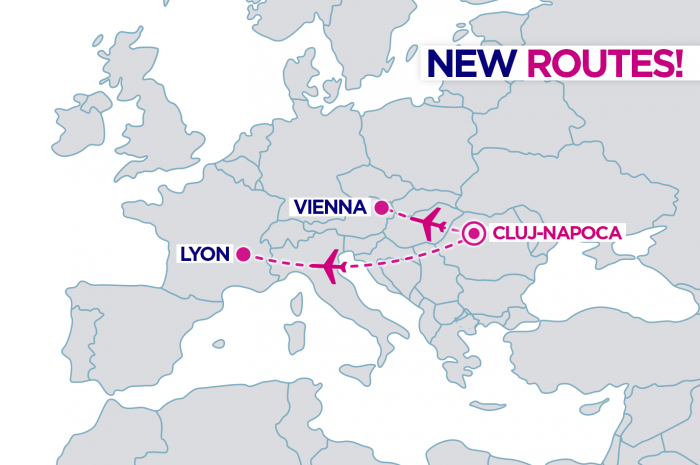 wizzair new routes from romania