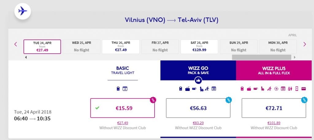 wizzair valentine day sale