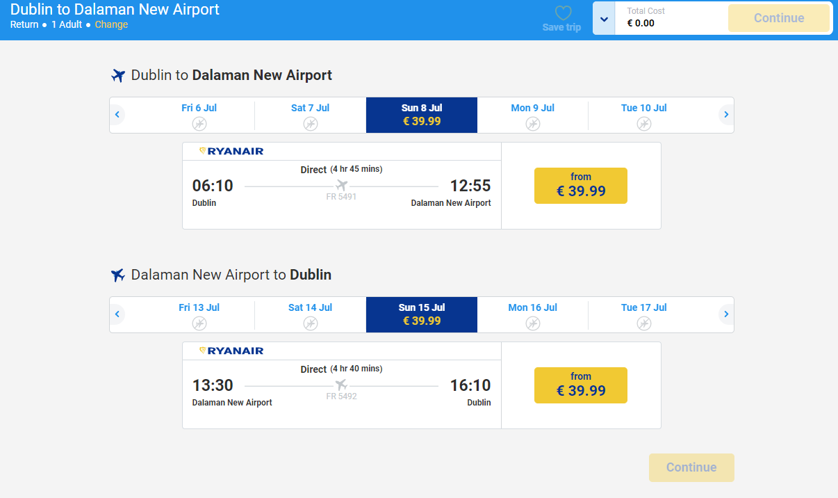 Ryanair launches 2 new routes to Dalaman, Turkey! TravelFree