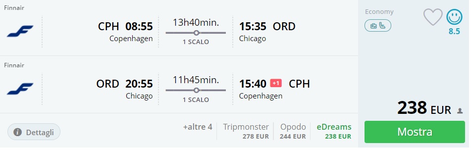 cheap flights copenhagen chicago finnair