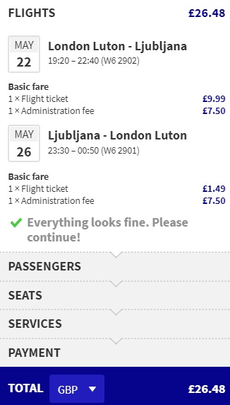 cheap flights london slovenia