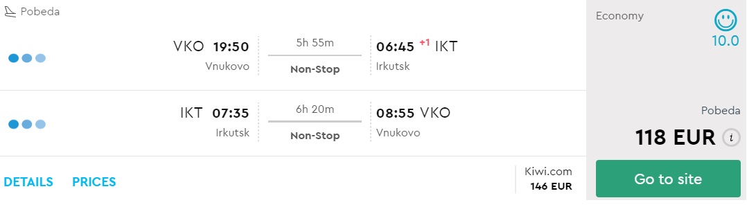 cheap flights moscow lake baikal
