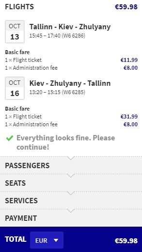 cheap flights tallinn kyiv ukraine