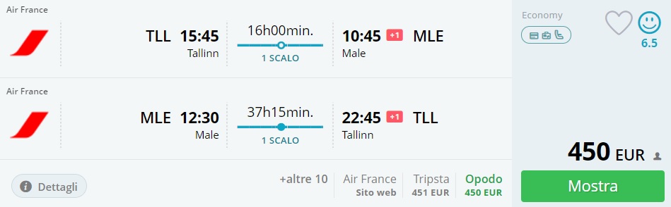 cheap flights tallinn maldives
