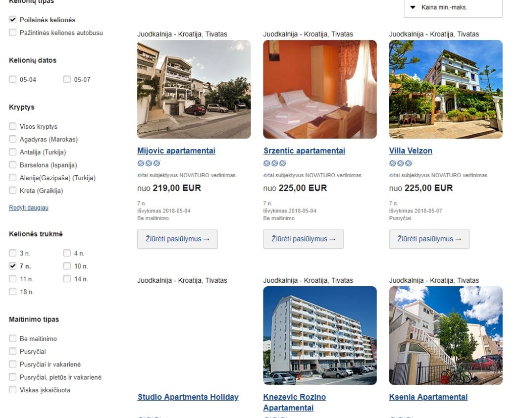 holiday package from vilnius lithuania to montenegro