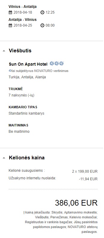 last minute from vilnius to turkey alanya