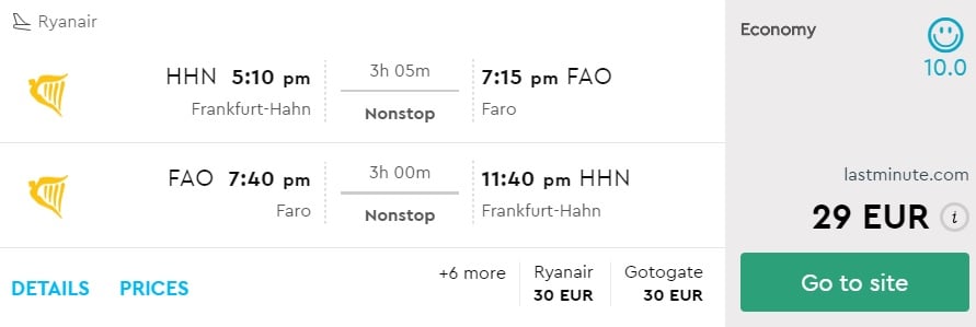 JUNE: Cheap flights from Frankfurt to FARO for €29 - TravelFree