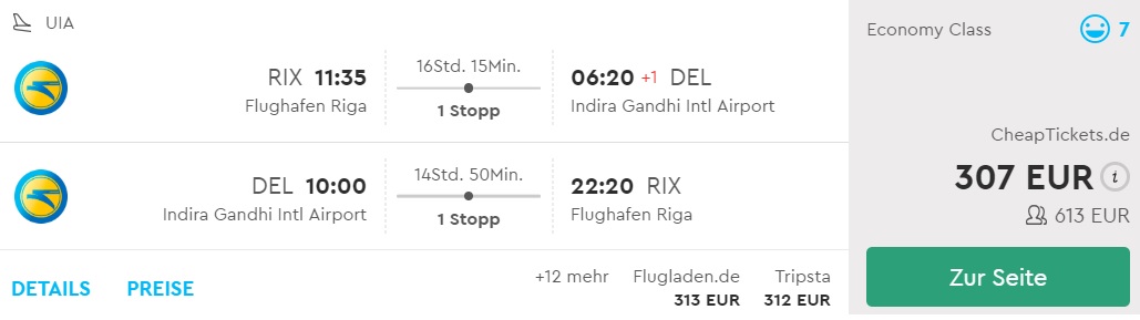 cheap flights new delhi india from riga