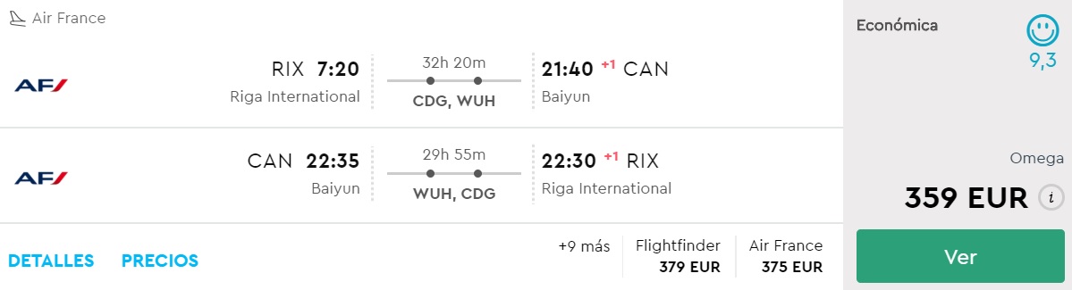 cheap flights riga china Guangzhou