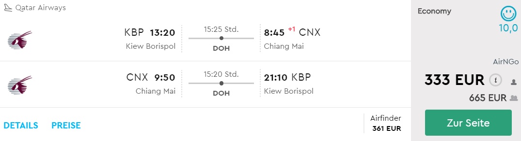 cheap flights to chiang mai thailand from kyiv