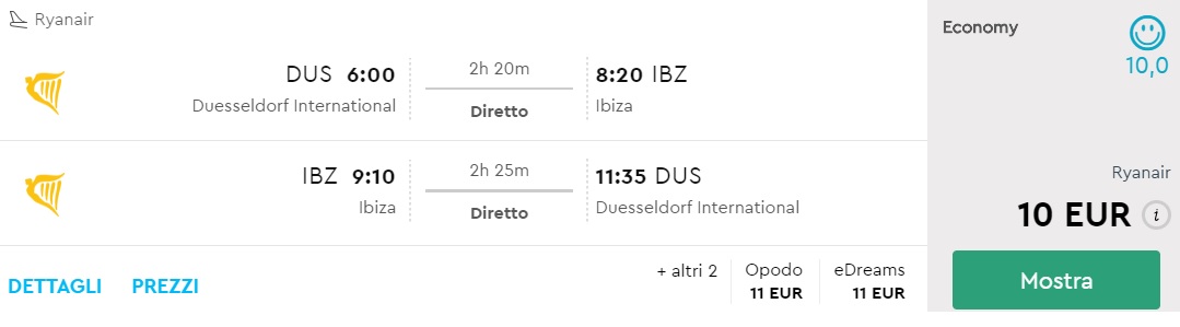 flights from dusseldorf to ibiza