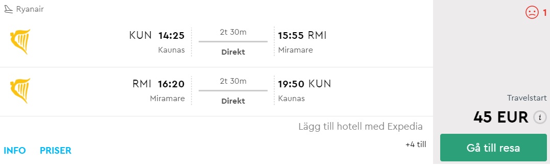 flights kaunas lithuania rimini