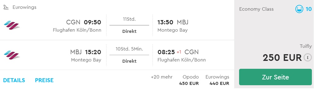 last minute cheap flights tickets cologne jamaica