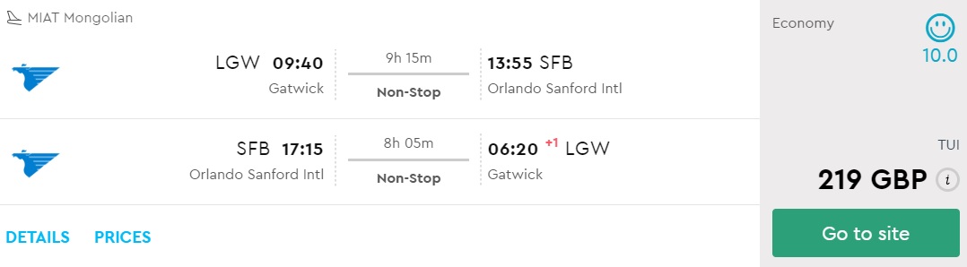 last minute london orlando florida