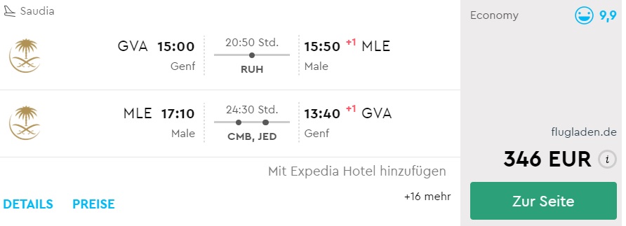 cheap flights from geneva to maldives xmas