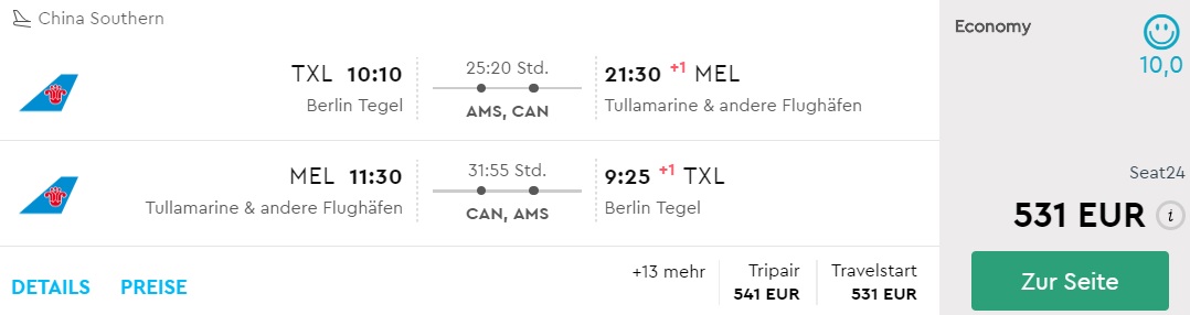cheap flights germany australian cities