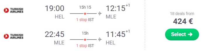 cheap flights helsinki maldives
