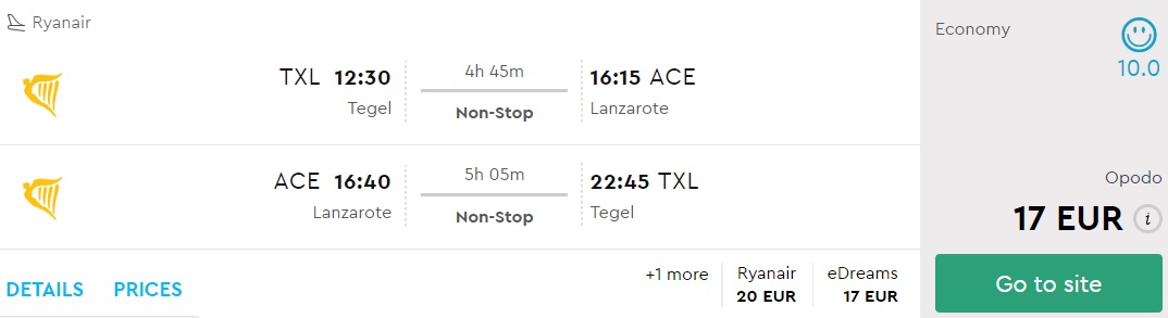 cheap flights to canary islands from germany