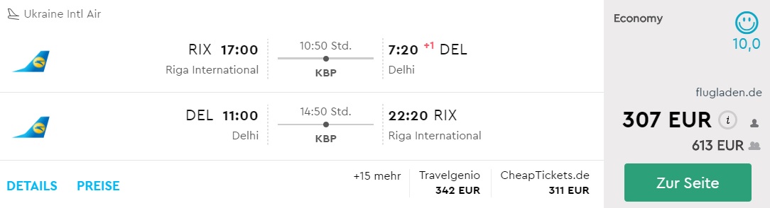 riga delhi flights