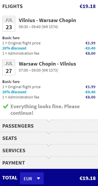 vilnius warsaw wizz air