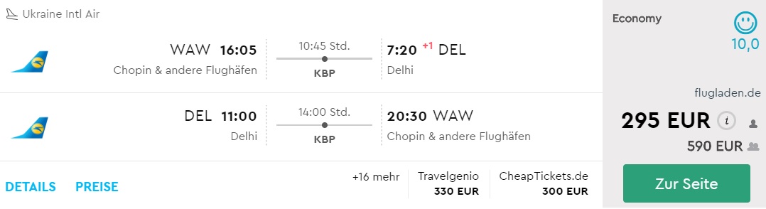 warsaw delhi flights