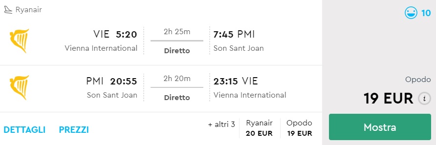 cheap flights vienna mallorca