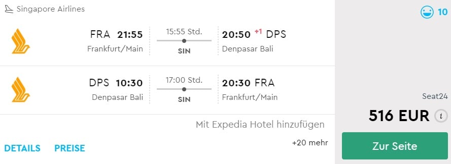 frankfurt denpasar indonesia