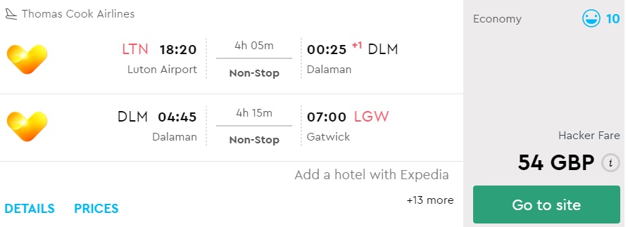 last minute london dalaman turkey