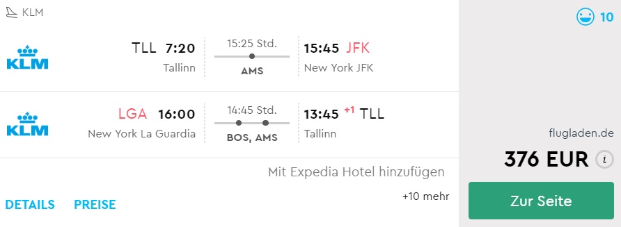 xmas new year flights from baltics to new york