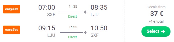 Cheap tickets to SLOVENIA from Berlin Germany