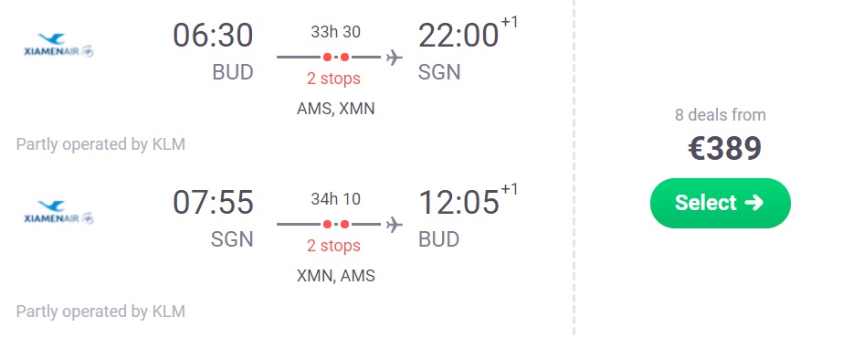 cheap flights to vietnam ho chi minh city from budapest hungary