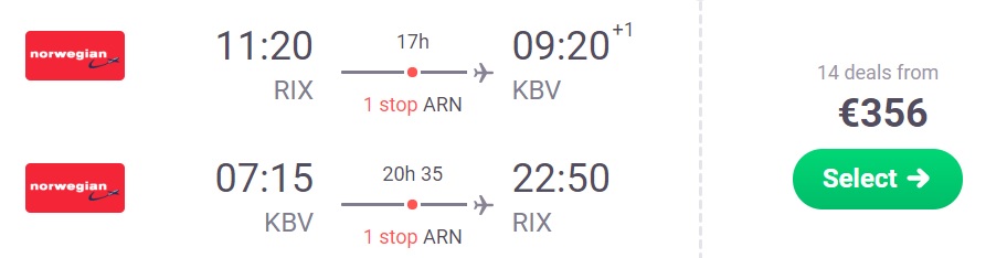 riga krabi riga