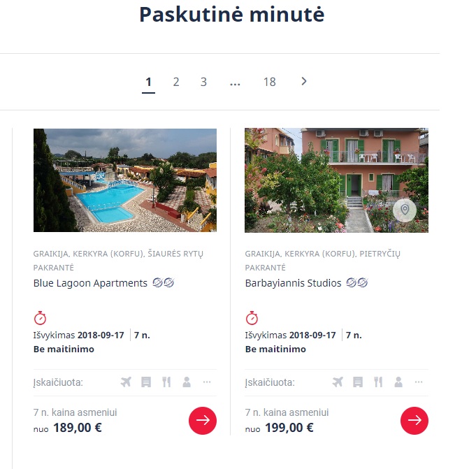 Holiday Package to CORFU From Lithuania