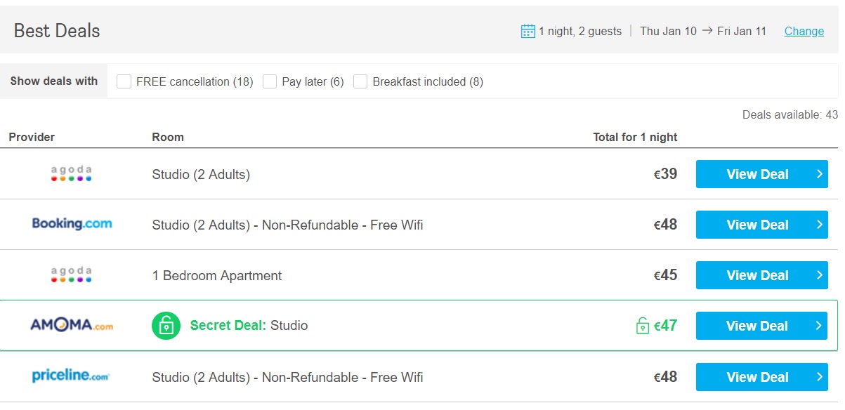 cheap Well rated studio apartment in BARCELONA